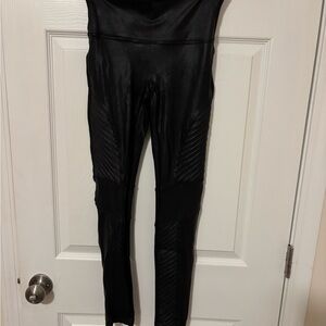 SPANX Black Moto Leggings